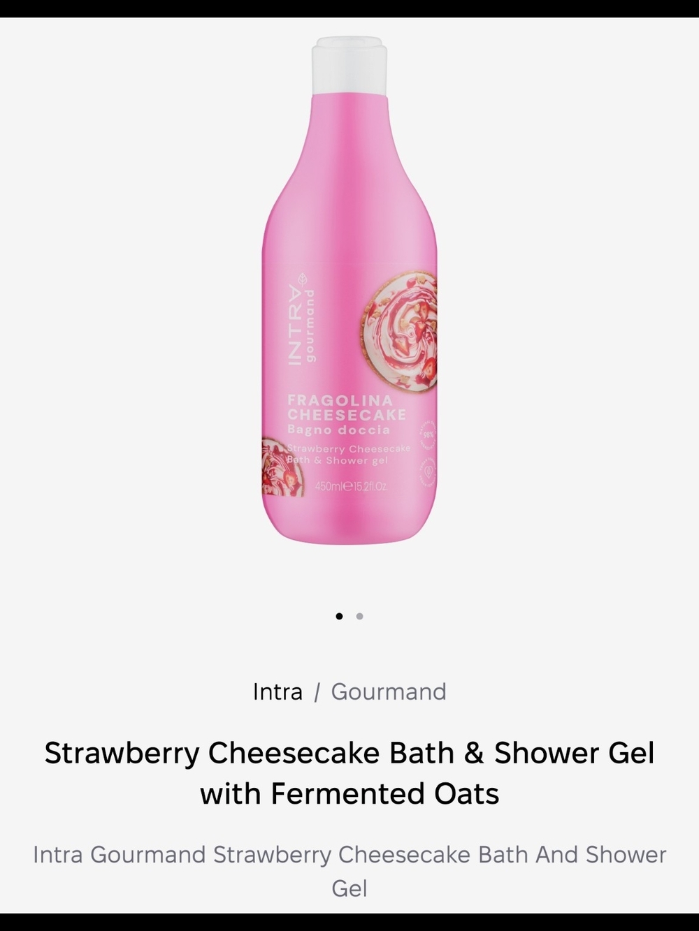 Strawberry Cheesecake Bath & Shower Gel - Pink